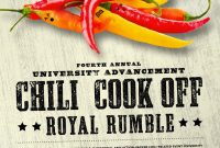Free Chili Cook Off Flyer Template Powerpoint Free (1st Microsoft Office Format)