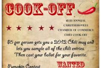 Free Chili Cook Off Flyer Template Powerpoint Free (2nd Microsoft Office Format)