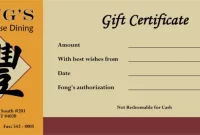 chinese restaurant gift certificate template, restaurant gift certificate template free, restaurant gift certificate template for word, gift certificate template for restaurant