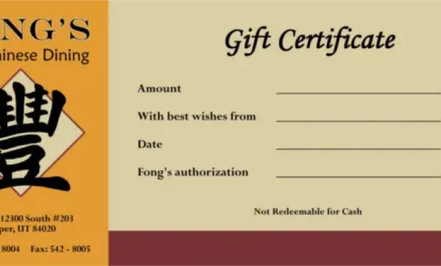 chinese restaurant gift certificate template, restaurant gift certificate template free, restaurant gift certificate template for word, gift certificate template for restaurant