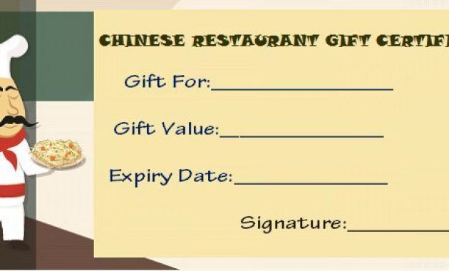 chinese restaurant gift certificate template, restaurant gift certificate template free, restaurant gift certificate template for word, gift certificate template for restaurant