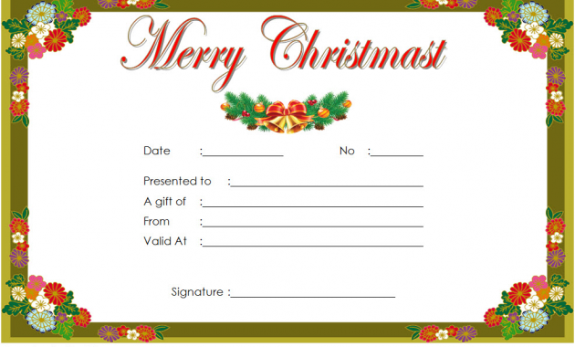 printable christmas gift certificate template free, free printable christmas gift certificate template, fillable christmas gift certificate template, xmas gift certificate template free