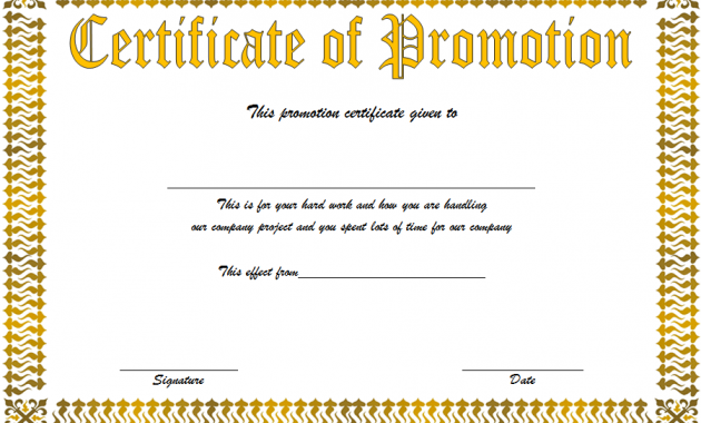 employee promotion certificate template, job promotion certificate, promotion certificate for employee, promotion certificate template word, free printable promotion certificates