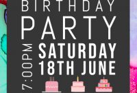 Happy Birthday Flyer Template Word Free Download (3rd Design)