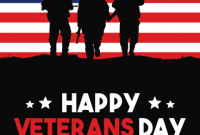 Happy Veterans Day Poster Free Design (1st Wonderful Template)