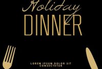 Holiday Dinner Flyer Template Free Design (1st Flawless Idea)