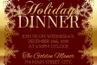 Holiday Dinner Flyer Template Free Design (2nd Flawless Idea)