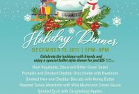 Holiday Dinner Flyer Template Free Design (3rd Flawless Idea)