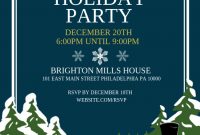 Holiday Party Flyer Template Free (2nd Wonderful Design)