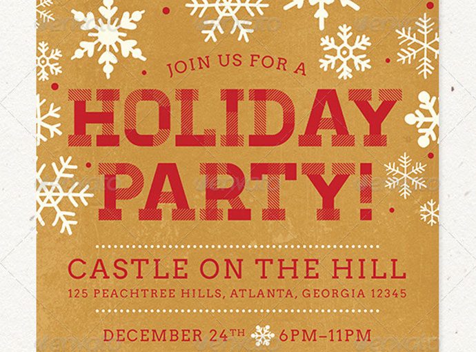 Free Holiday Party Flyer Template Word (9 Prime Designs)