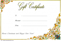 Homemade Christmas Gift Certificate Template Free (1st Luxury Design)
