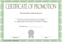 Job Promotion Certificate Template FREE (1st Editable Format)