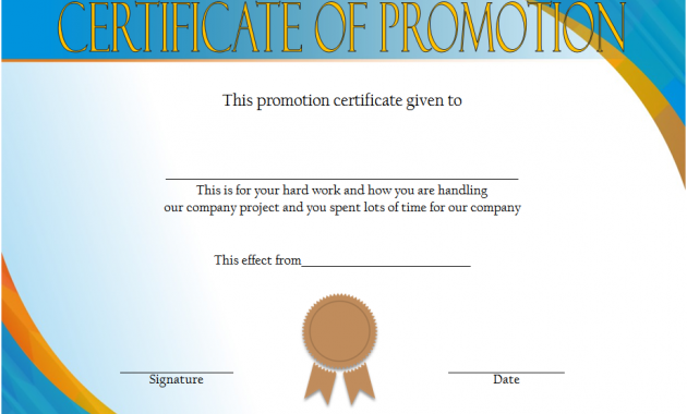 employee promotion certificate template, job promotion certificate, promotion certificate for employee, promotion certificate template word, free printable promotion certificates