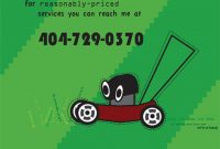 Lawn Mowing Flyer for Teenager Free (1st Best Template)