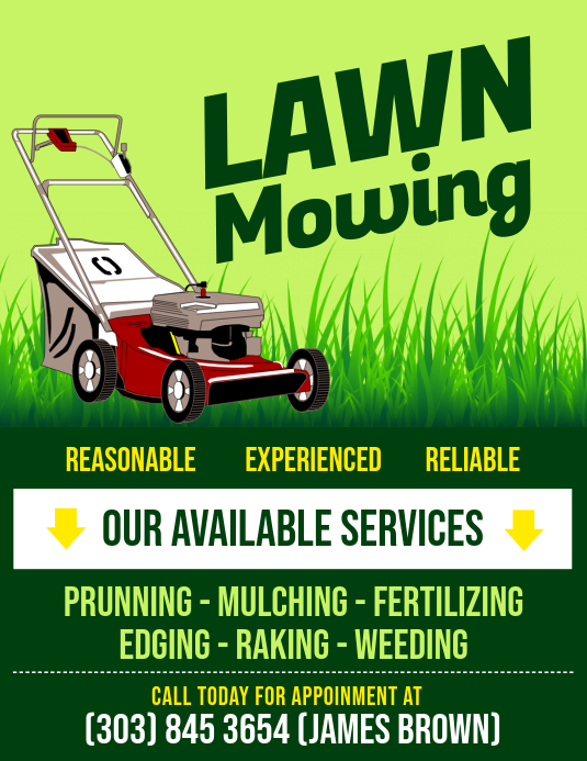lawn mowing service flyer template, lawn care flyer template word, lawn mowing flyer for teenager, lawn maintenance flyers