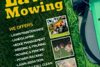 Lawn Mowing Service Flyer Template Free Design (2nd Wonderful Idea)