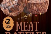 meat raffle flyer template, meat raffle poster template, virtual meat raffles, raffle flyer template psd, raffle poster template word