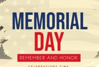 Memorial Day Posters Free Printable (5th Amazing Design)