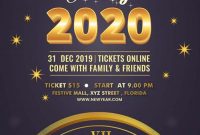 New Year Party Flyer Template PSD Free (2nd Best Format)