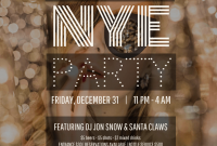 New Year Party Flyer Template PSD Free (3rd Best Format)