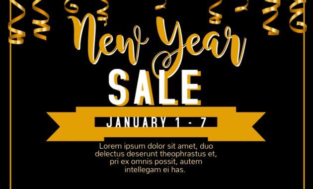 new year sale flyer, new years sale flyer, new year sale poster, mid year sale flyer, end of financial year sale flyer