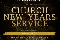 New Year’s Eve Church Service Flyer Free Design (2nd Wonderful Idea)