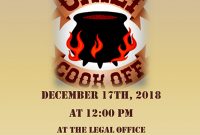 Office Chili Cook Off Flyer Template Free Download (3rd Main Design)