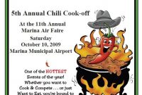 Office Chili Cook Off Flyer Template Free Download (6th Main Design)