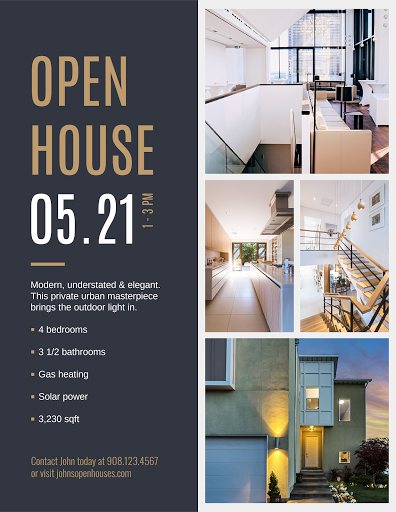 open house flyers for realtors, property flyers for realtors, real estate agent flyer ideas