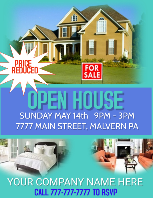 open house flyers for realtors, property flyers for realtors, real estate agent flyer ideas