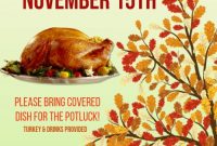 Potluck Flyer Template Word Free Design (2nd Best Choice)