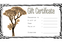 Printable Tattoo Gift Certificate Template FREE (May 2018)