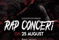 Rap Concert Flyer Template Free Download (1st Awesome Design)