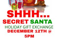Secret Santa Gift Exchange Flyer Template Free (2nd Wonderful Idea)
