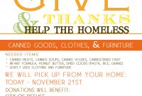 Thanksgiving Donation Flyer Template Free (4th Flawless Idea)