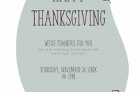 Thanksgiving Flyer Template Word Free Download (2nd Printable Format)