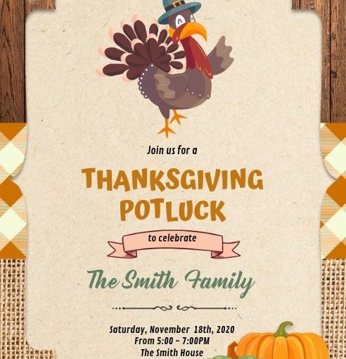 Thanksgiving Potluck Flyer Template Free (7 Amazing Ideas)