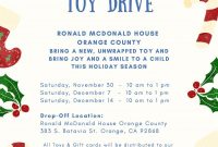 Toy Drive Flyer Template Word Free Printable (2nd Design)