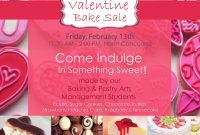 Valentine Bake Sale Flyer Template Free (3rd Sweet Design)