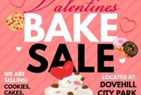 Valentine’s Day Bake Sale Flyer Template Free (3rd Beautiful Design)