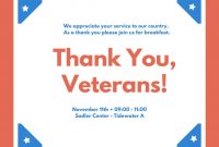 Veterans Day Thank You Flyer Template Free (4th Best Option)