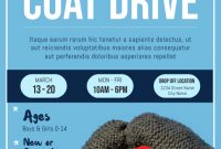 Winter Clothing Drive Flyer Template Free (1st Printable Design)