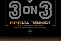 3 on 3 Basketball Tournament Flyer Template Free (1st Best Idea)