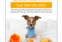 3rd Pet Boarding Flyer Sample Free with Professional Business Design