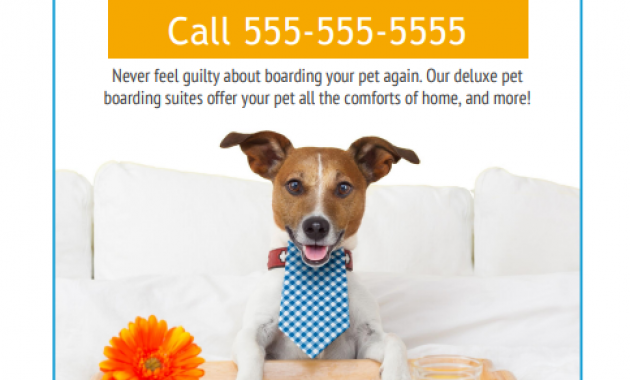 pet boarding flyer sample, dog sitting flyer template, dog boarding flyer, doggie daycare dog boarding flyer, dog walking flyer ideas, pet care flyer sample, free printable pet sitting flyer