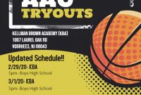AAU Basketball Tryout Flyer Free Idea (2nd Best Pick)