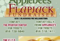 Applebee’s Pancake Breakfast Fundraiser Flyer Free Idea (2nd Sweet Design)