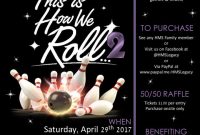 Bowling Fundraiser Flyer Template Free Download (3rd Amazing Design)