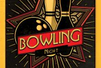Bowling Night Flyer Template Free Design (4th Wonderful Idea)