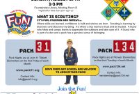 Boy Scout Recruitment Flyer Template Free (3rd Extraordinary Design)